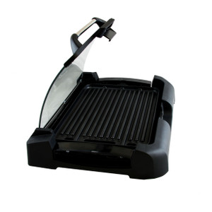 Megachef Reversible Indoor Grill and Griddle with Removable Glass Lid D970-MCG-106