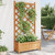 Planter Brown Solid fir wood Large Durable Planter A949-365488