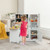 Wooden Kid's Corner Kitchen Playset with Stove for Toddlers-Natural & White B593-TP10078