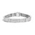 14K White Gold 7.0 Cttw Princess Cut Diamond 7" Alternating Vertical and Horizontal Rectangular Lin N162-017304B700
