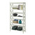Glossy White 5-Shelf Bookcase Q280-WFTBC9638271