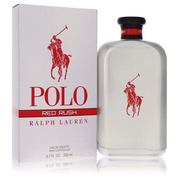 Polo Red Rush by Ralph Lauren Eau De Toilette Spray 6.7 oz (Men) V728-559457