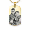 Personalized Stainless Steel Photo Dog Tag Pendant