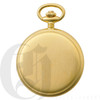 Gold-Plated Brushed Finish Quartz Charles Hubert Pocket Watch