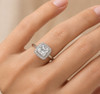 Personalized Sterling Silver Ring with Clear CZ- RC1047