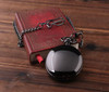 Quality Ice Black Mechanical Pocket Watch - Free Engraving
