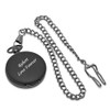Personalized All Black Matt Finish Small Pocket Watch