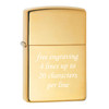 Personalized Genuine Gold Brass Metal Zippo Lighter