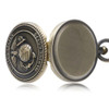 Quartz Movement US Marine Badge Antique Pocket Watch