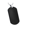 Personalized High Polish Tungsten Carbide Dog tag  Pendant
