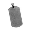 Brushed Finish Tungsten Carbide Dog tag  Pendant