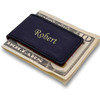 Personalized Quality Strong Magnet Genuine Leather Money Clip