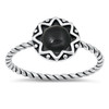 Braided 925 Sterling Silver Lab Opal Ring