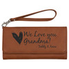 Personalized Quality Leatherette Wallet with Strap