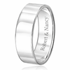 Personalized 7mm .925 Sterling Silver Flat Band Ring