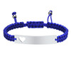 Personalized Braided Multicolor Adjustable ID Bracelet