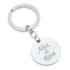 Personalized Quality Stainless Steel Round Photo Dog Tag Keychain
