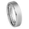 6mm Personalized Quality White Tungsten Ring - FREE Engraving!