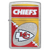 NFL Kansas City Chiefs Chrome Logo Design Genuine Zippo Lighter