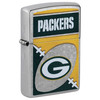 NFL Green Bay Packers Chrome Logo Design Genuine Zippo Lighter