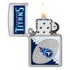NFL Tennessee Titans Chrome Logo Design Genuine Zippo Lighter