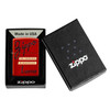 Red Box Top Design Genuine Zippo Lighter Red Box Top Design Genuine Zippo Lighter
