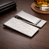 Personalized Stainless Steel Money Clip – Sleek Modern Engraved Cash Holder | Custom Gift for Men