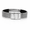 Personalized Stainless Steel & Rubber Bracelet – FREE Engraving