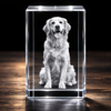 Personalized 3D Photo Crystal – Custom Laser Engraved Rectangle Crystal Keepsake Gift