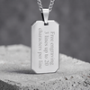 Personalized Black Dog Tag Necklace, Custom Engraved Free