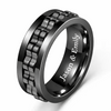 Personalized Stainless Steel Spinner Ring – Custom Engraved