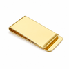 Personalized Stainless Steel Money Clip – Custom Engraved Gold or Silver Finish – Slim Minimalist Wallet Clip – Gift for Men
