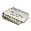 Personalized Stainless Steel Money Clip – Custom Engraved Gold or Silver Finish – Slim Minimalist Wallet Clip – Gift for Men