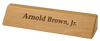 10" Personalized Red Alder Desk Wedge