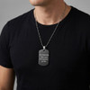 Personalized Stainless Steel Black Dog Tag