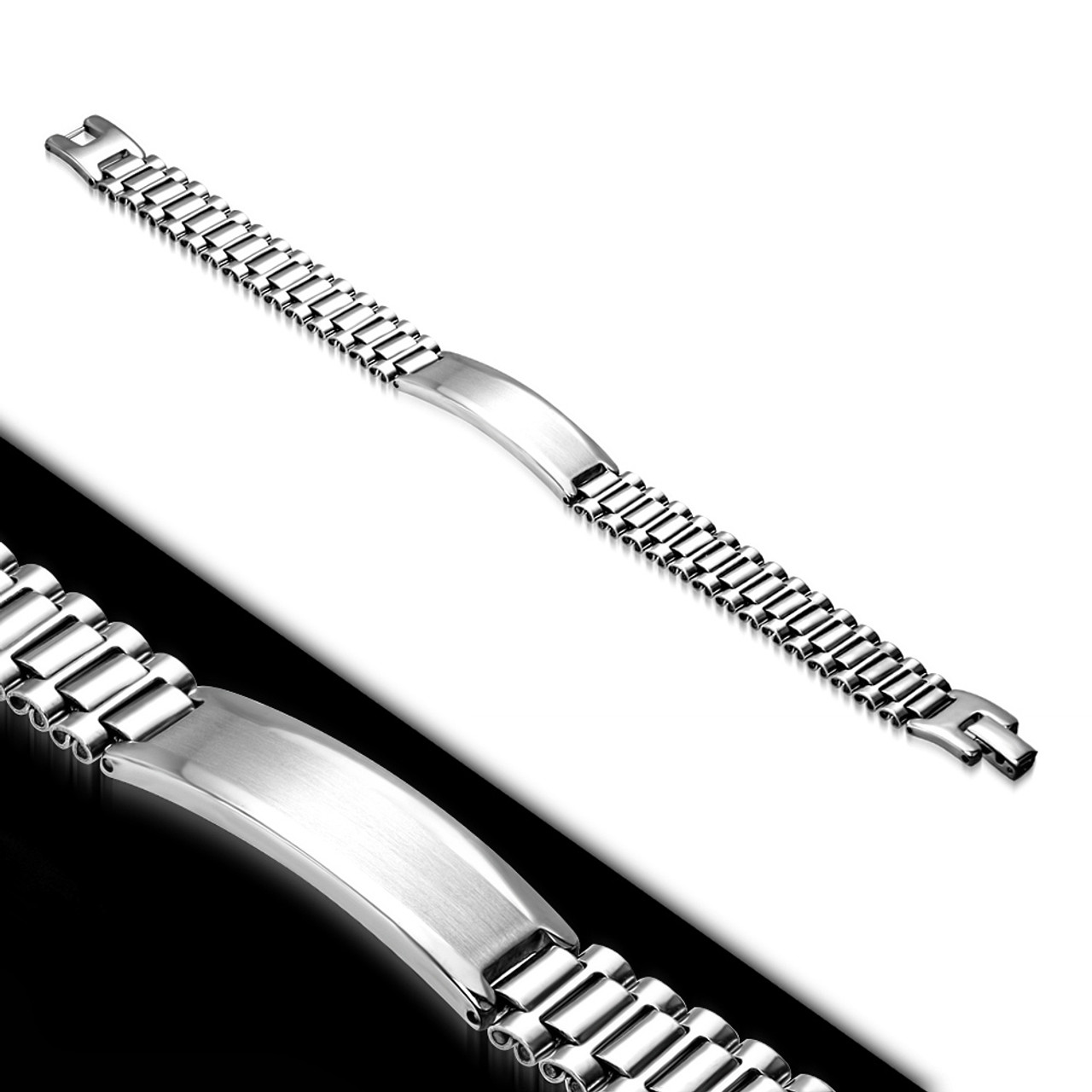 Personalised stainless steel bracelet Clearance