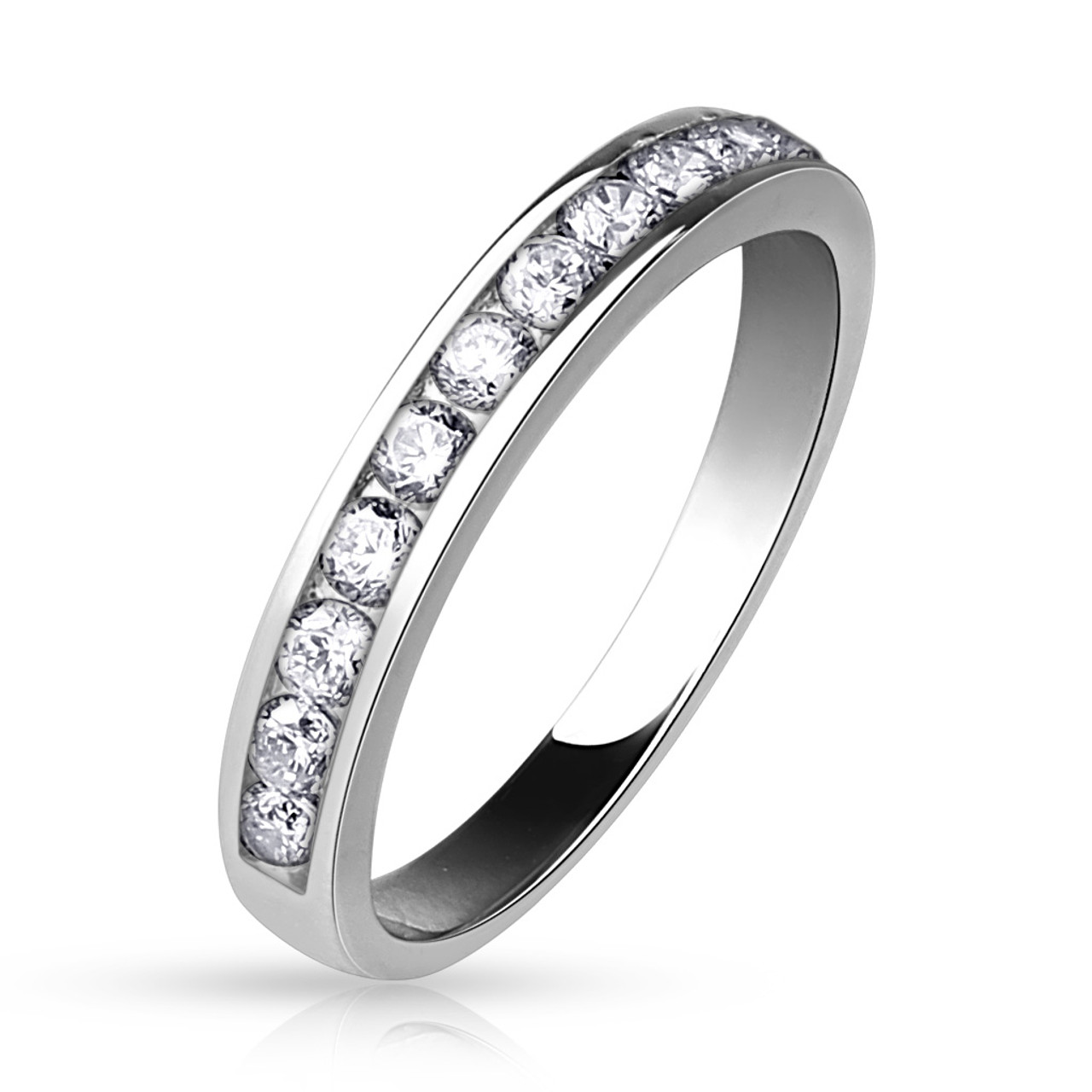 Inexpensive eternity store rings