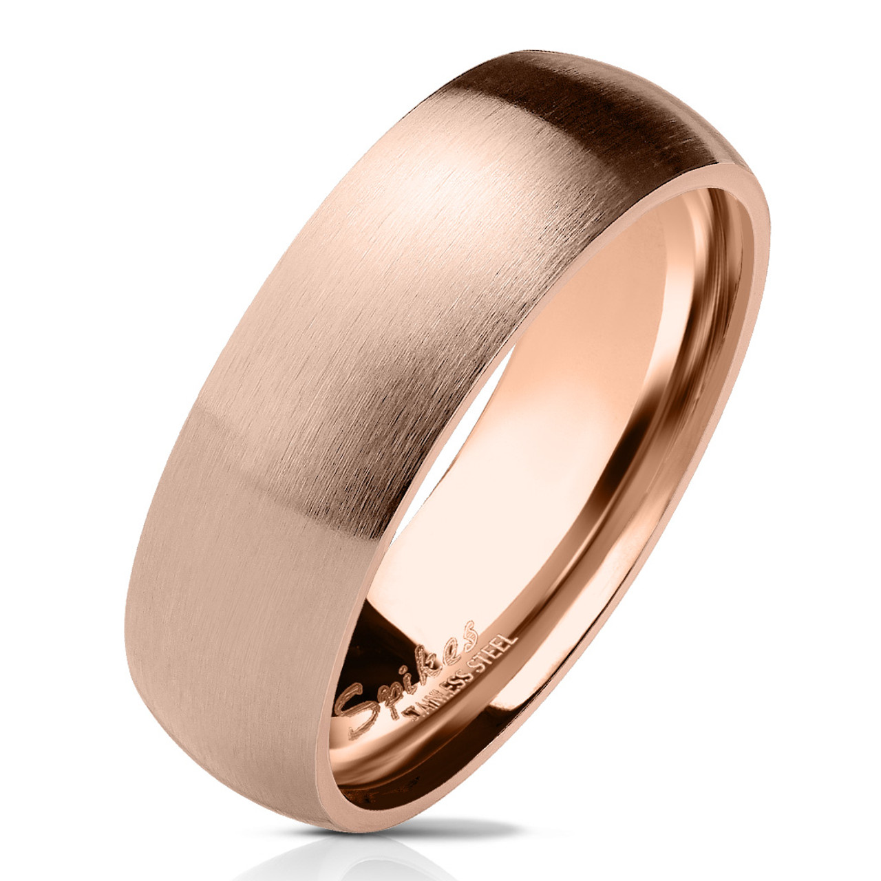 Buy Rose Gold Stainless Steel Solid Carved Black Carbon Graphite Band Ring  Online - INOX Jewelry - Inox Jewelry India