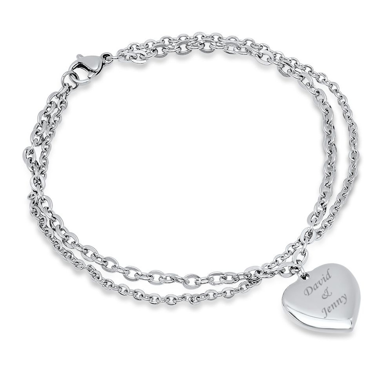 heart charm bracelet