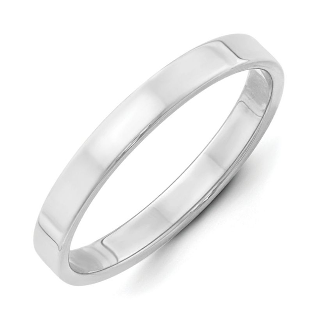 plain silver band ring