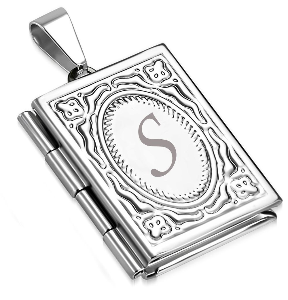 Stainless Steel Vintage Book Locket