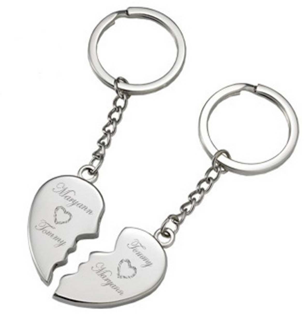 heart photo keychain