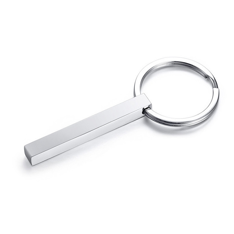 Personalized Quality All Metal Stainless Steel Bar Keychain ...