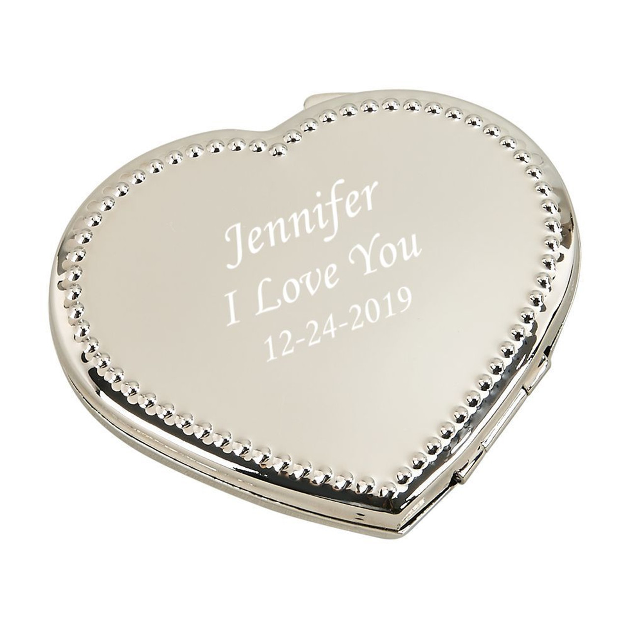 Graduations Gift Compact Mirror Engraved Monogram Mirror 