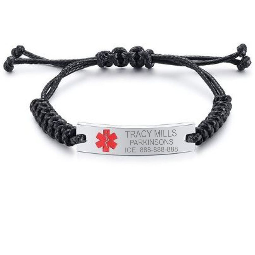 Kids Medical Alert Bracelet Medical Alert ID Bracelet Brushed