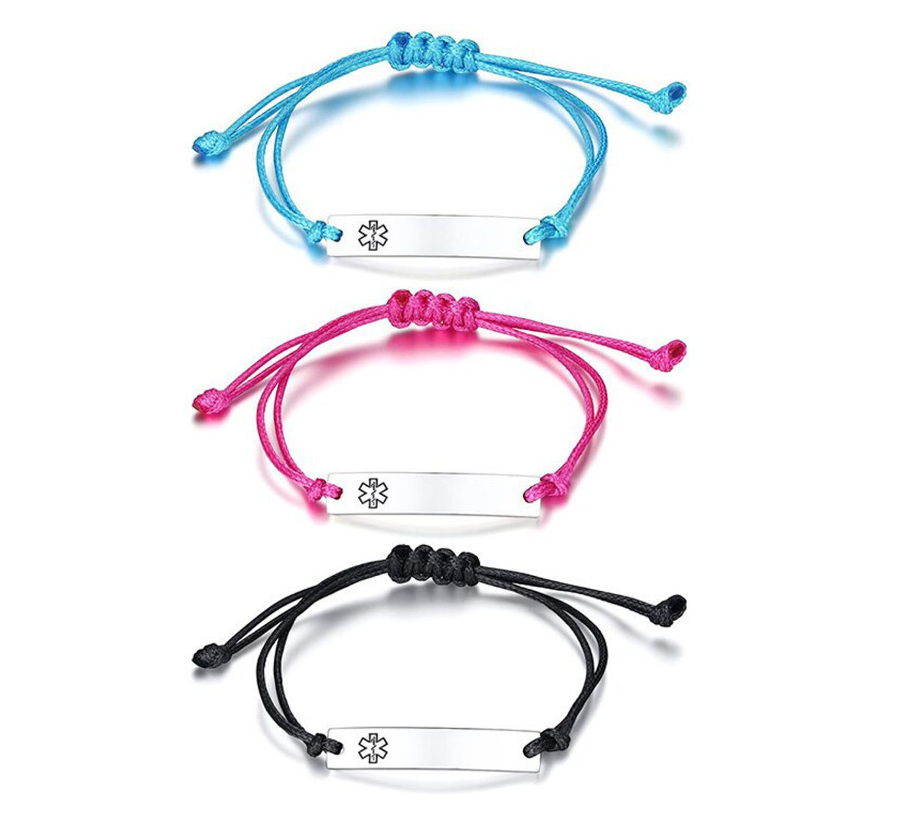 Inexpensive medical store id bracelets