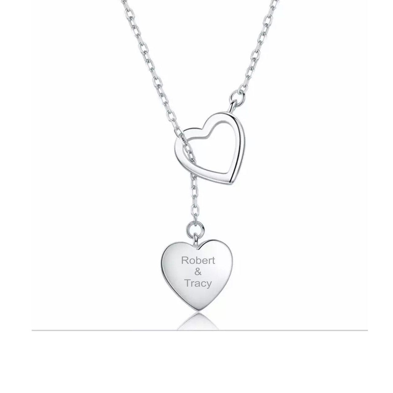 Personalized Heart Lock Necklace