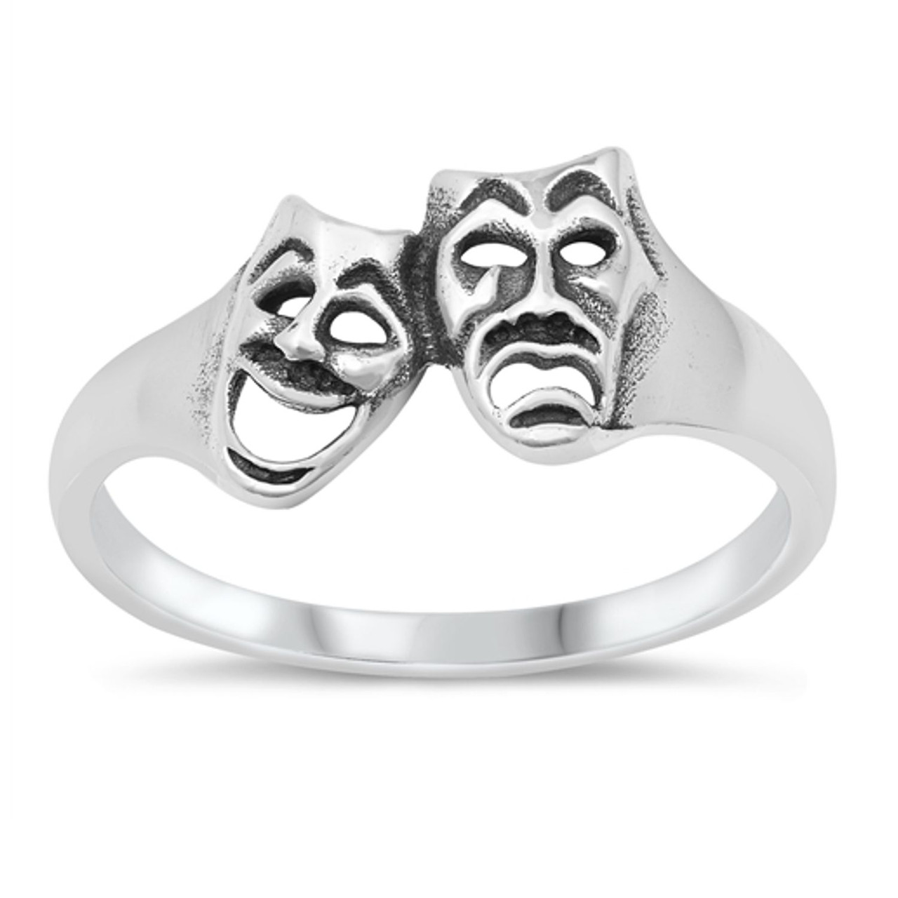 Personalized 925 Sterling Silver Smile Now, Cry Later Ring