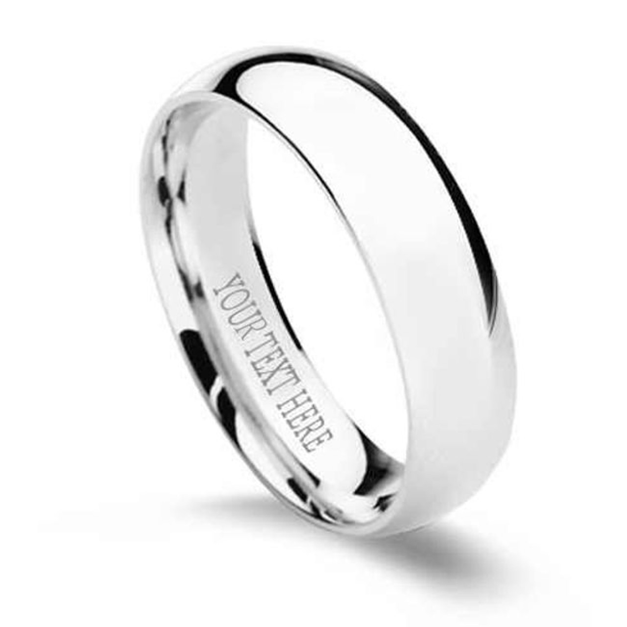 6mm Personalized Sterling Silver 