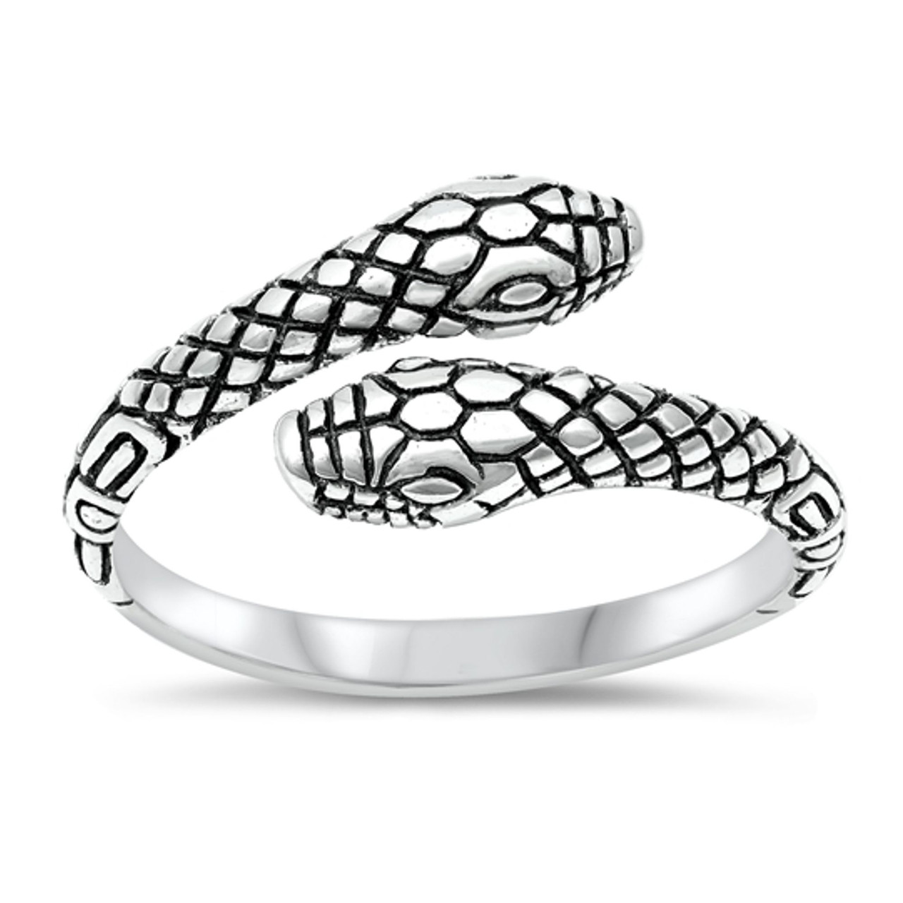 100% 925 Silver Snake Ring Real Vintage 925 Sterling Surpent Ring Pure  Silver Women's Ring - Rings - AliExpress